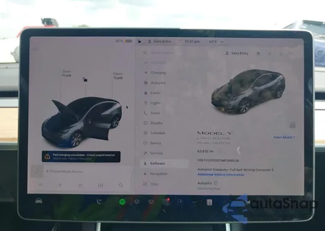 2021 Tesla Model Y Long Range Dual Motor All-Wheel Drive z USA, uszkodzony, nr VIN 5YJYGDEE1MF066039